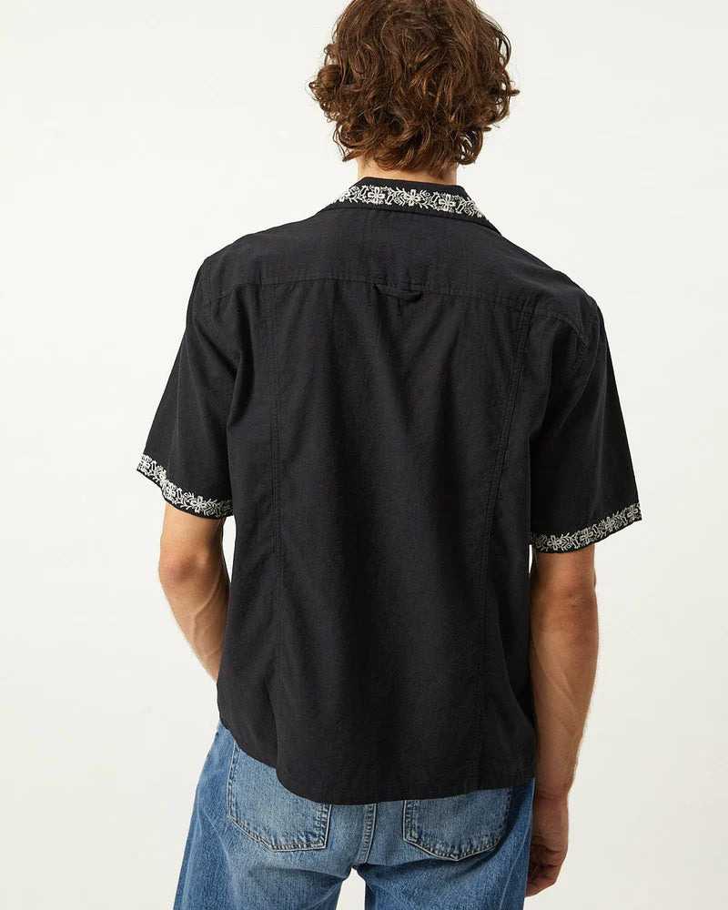 Harmony Embroidered SS Black
