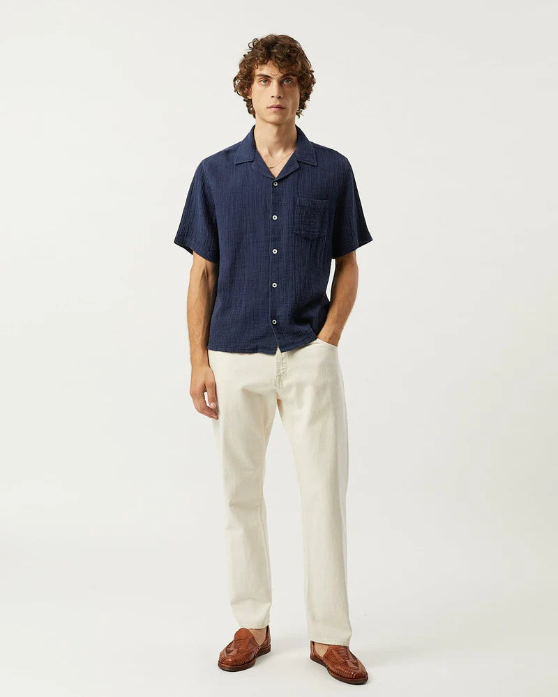 Double Cloth SS Navy