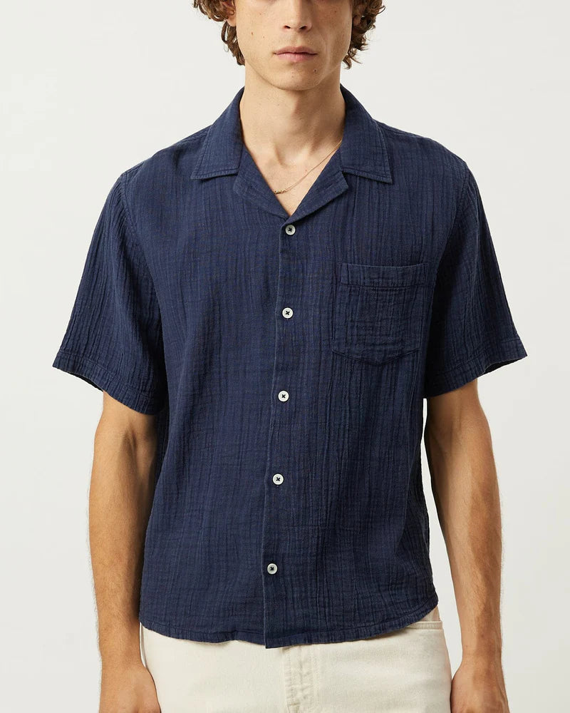Double Cloth SS Navy