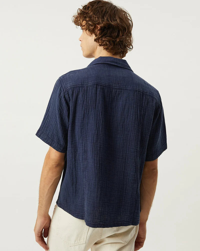 Double Cloth SS Navy