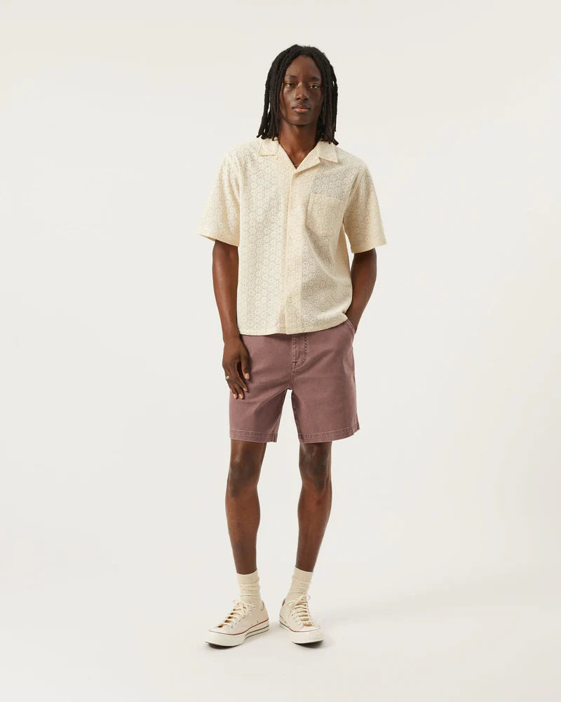 Floral Eyelet SS Natural