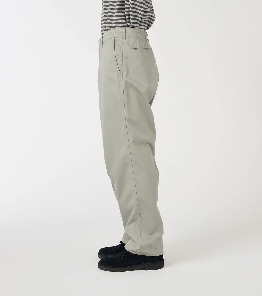 Wide Chino Pants Light Gray
