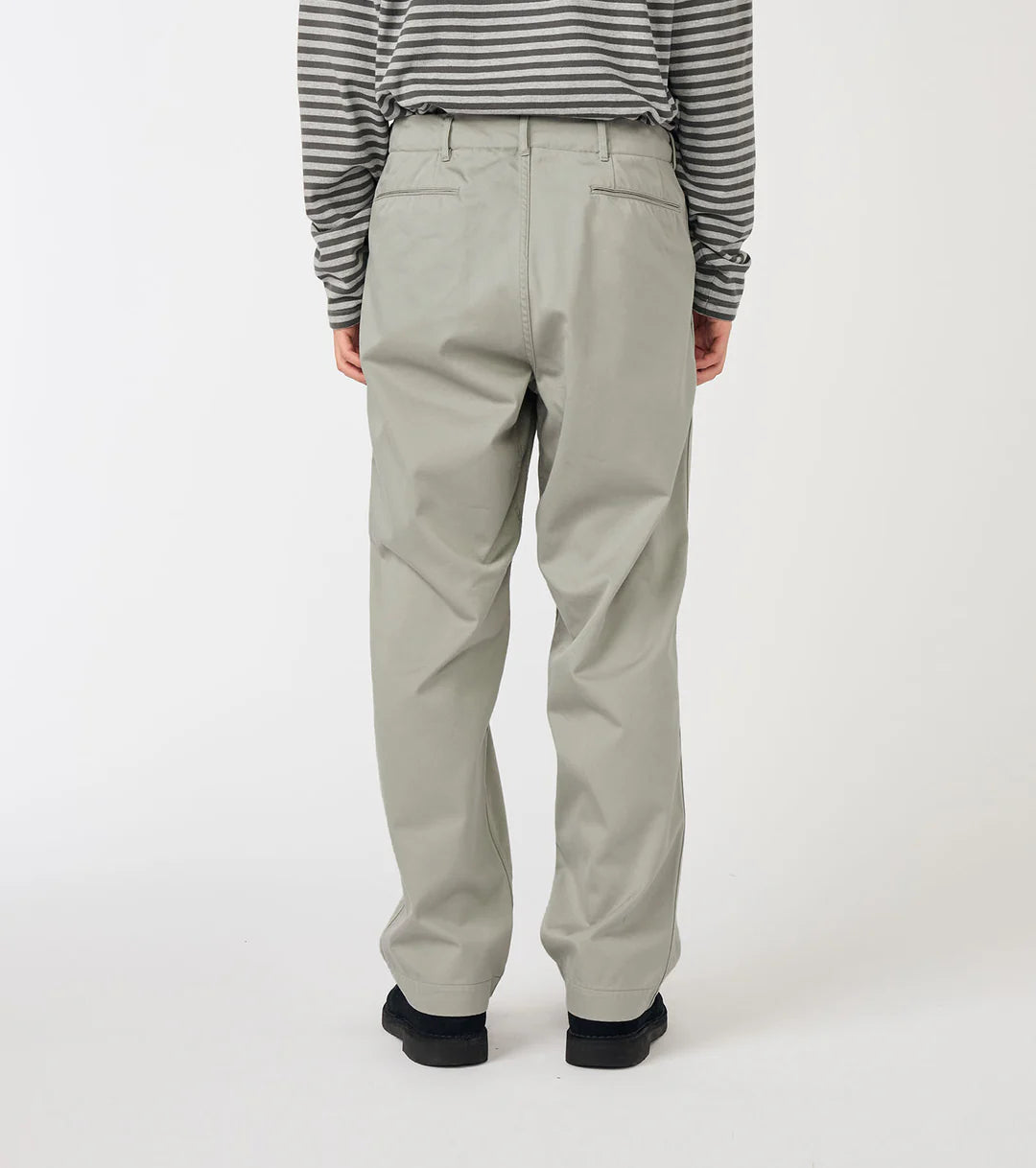 Wide Chino Pants Light Gray