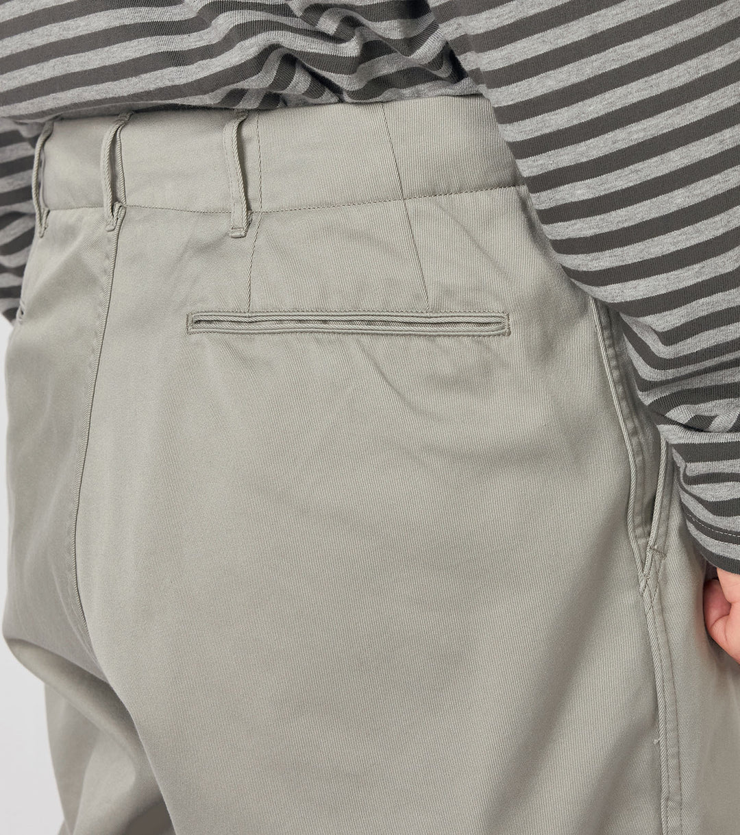 Wide Chino Pants Light Gray