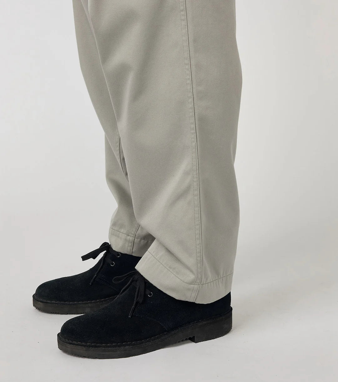 Wide Chino Pants Light Gray