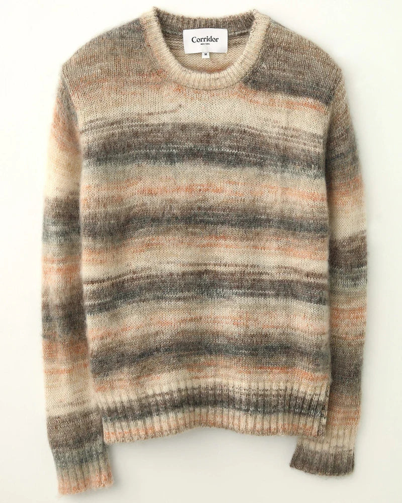 Space Dye Mohair Crewneck