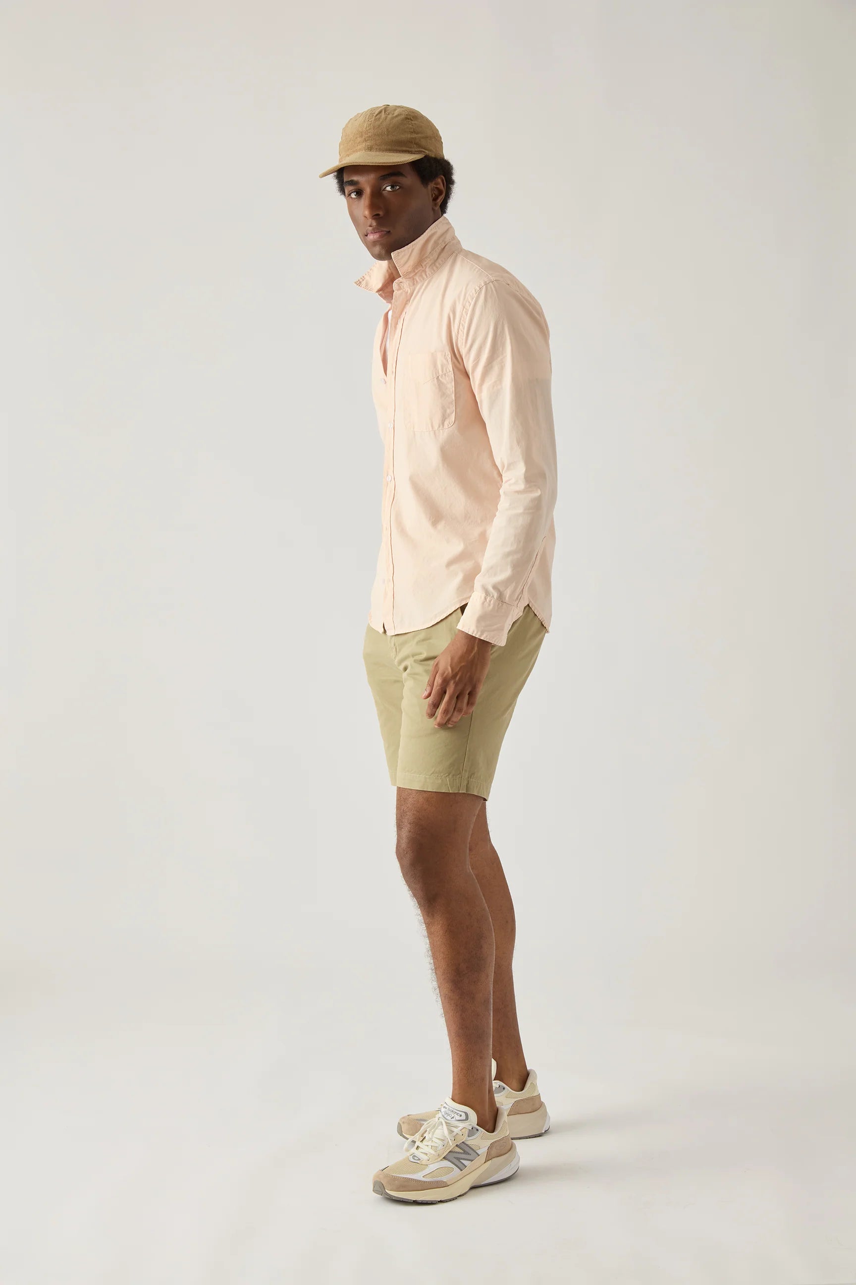 Relaxed Twill Short Khaki