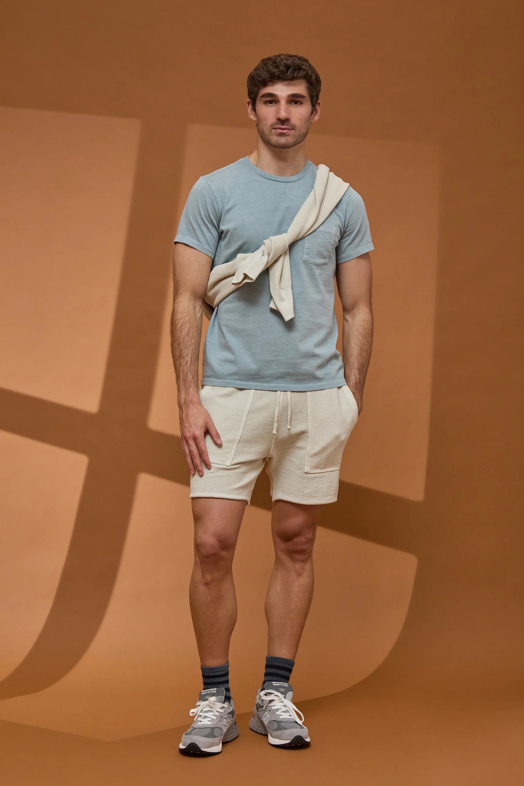 American Twill Back Terry Utility Sweat Short Salt