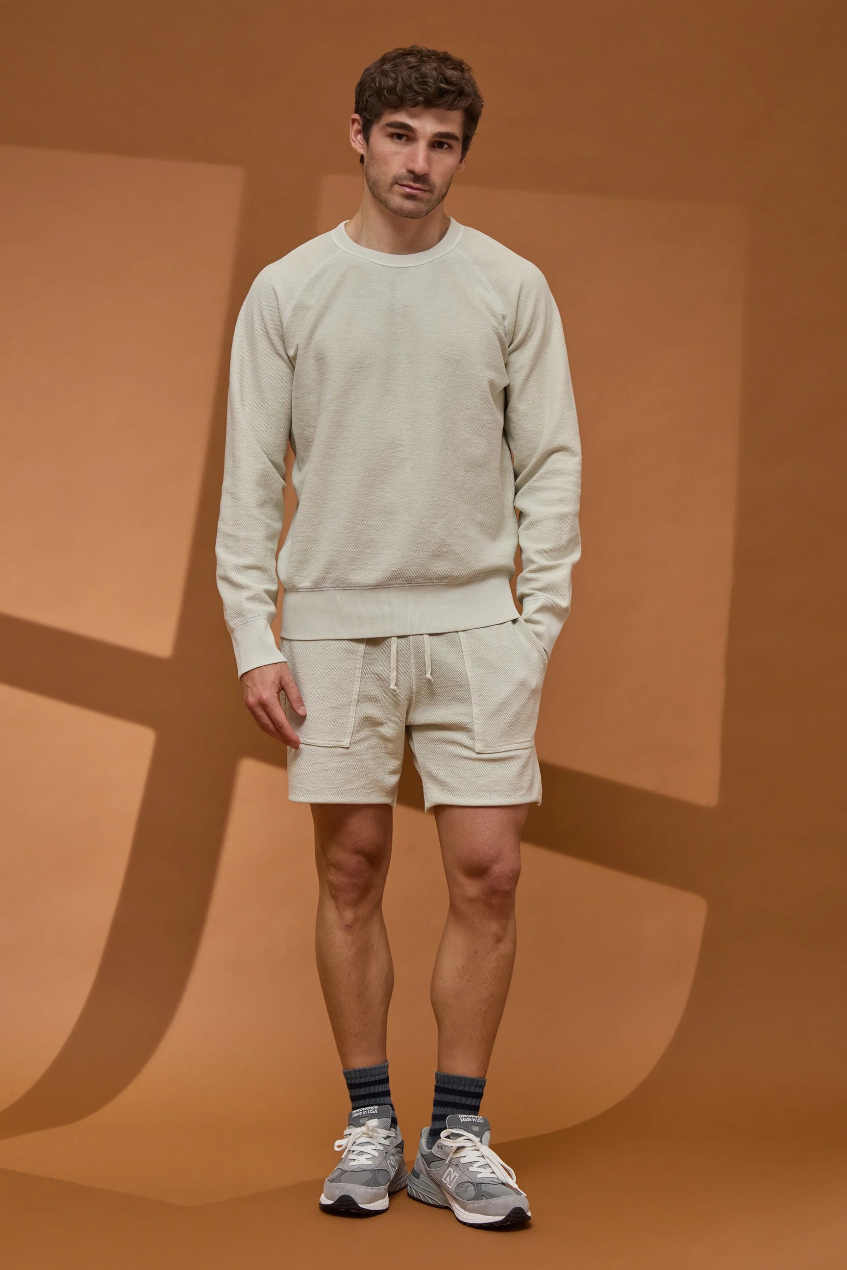 American Twill Back Terry Utility Sweat Short Salt