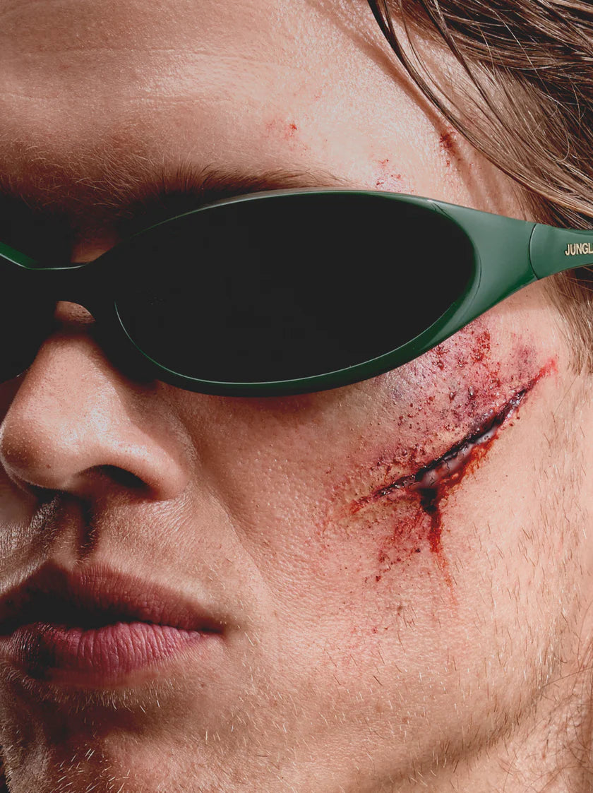 Face Slap Glasses Green/Black