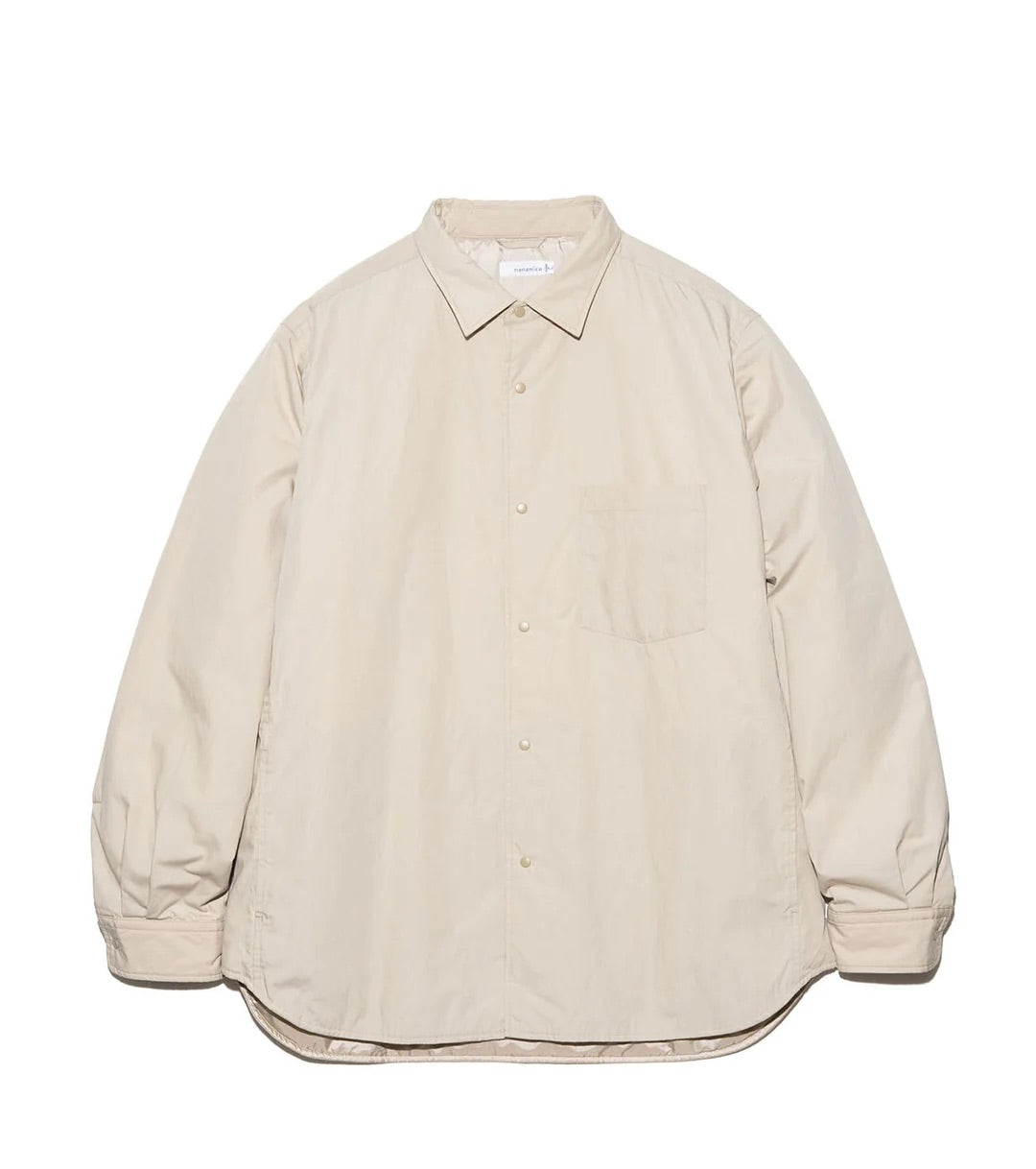 Insulation Shirt Jacket Beige