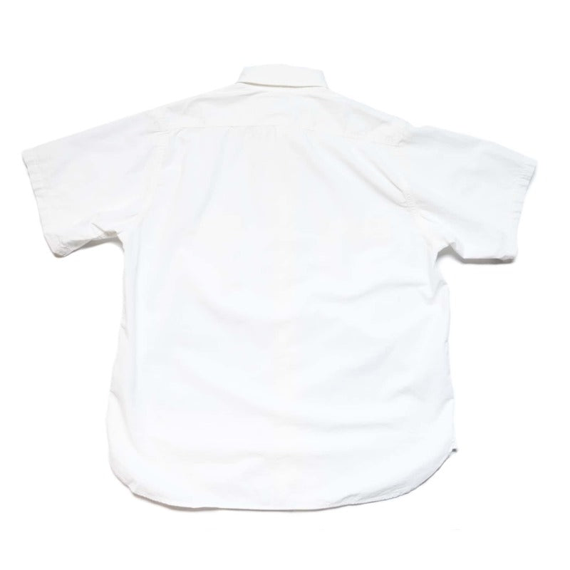 Short Sleeve Chambray Work Shirt White