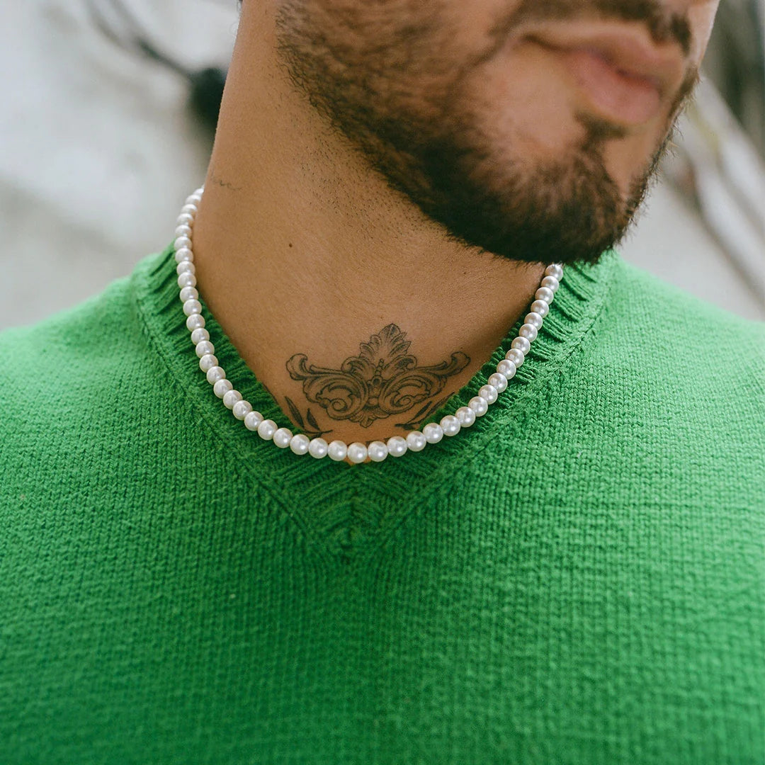 Silver Pearl Necklace