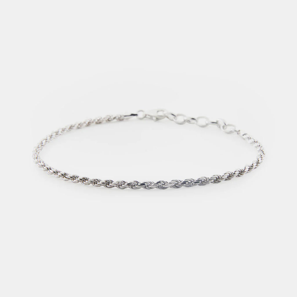 Silver Rope Bracelet