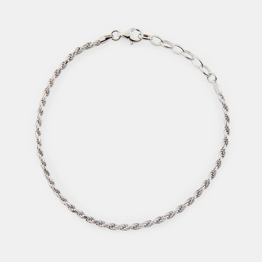 Silver Rope Bracelet