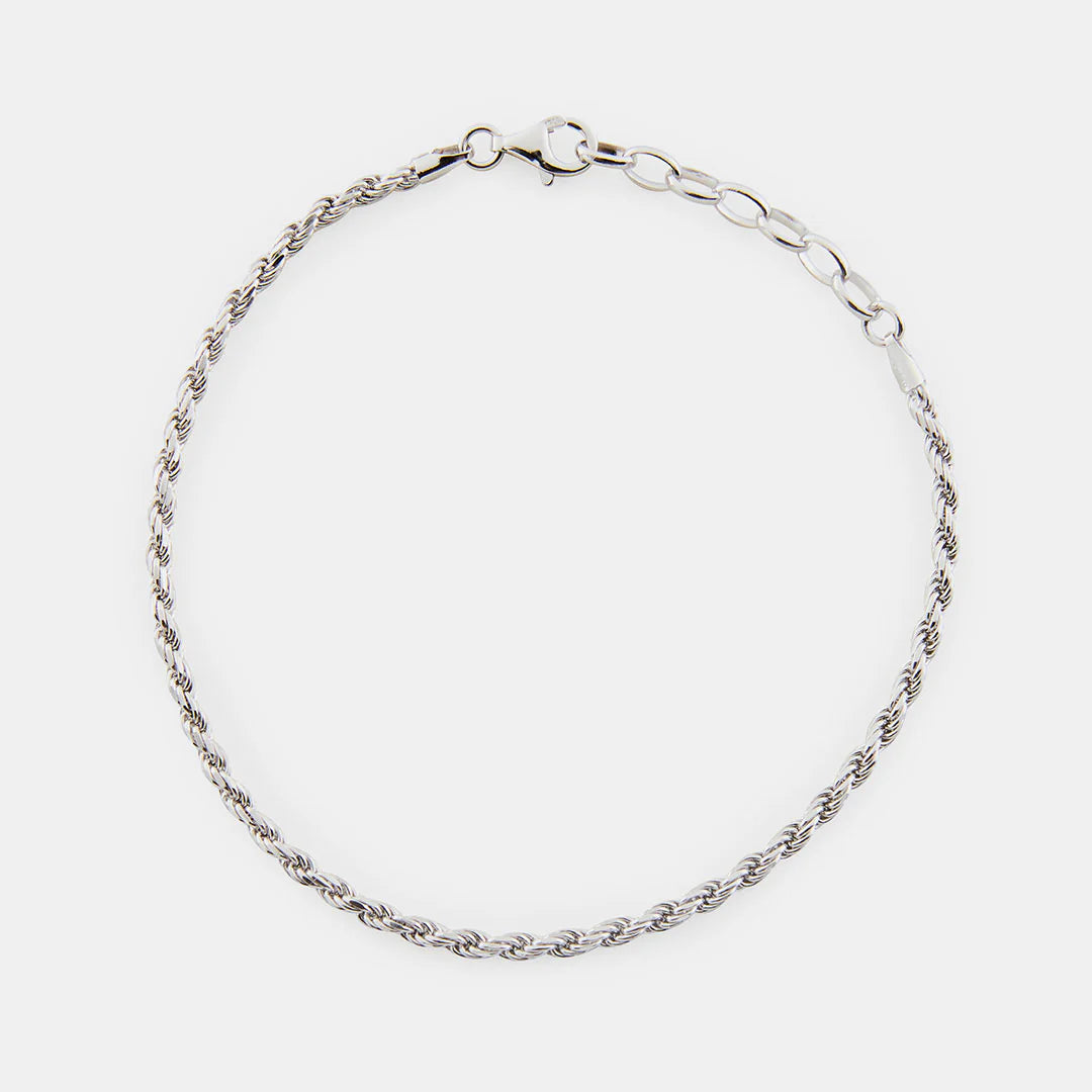Silver Rope Bracelet