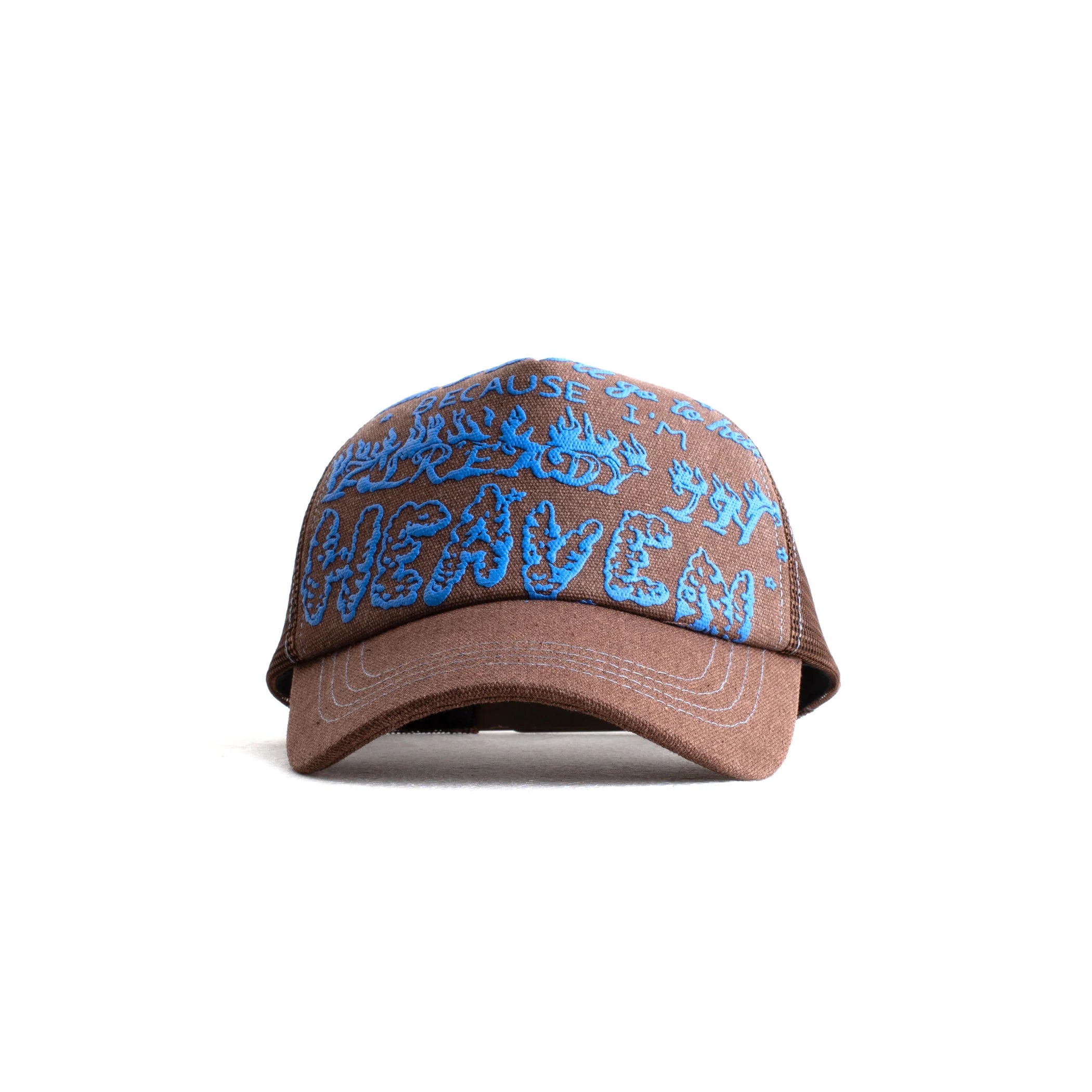Heaven Trucker Cap Brown Denim
