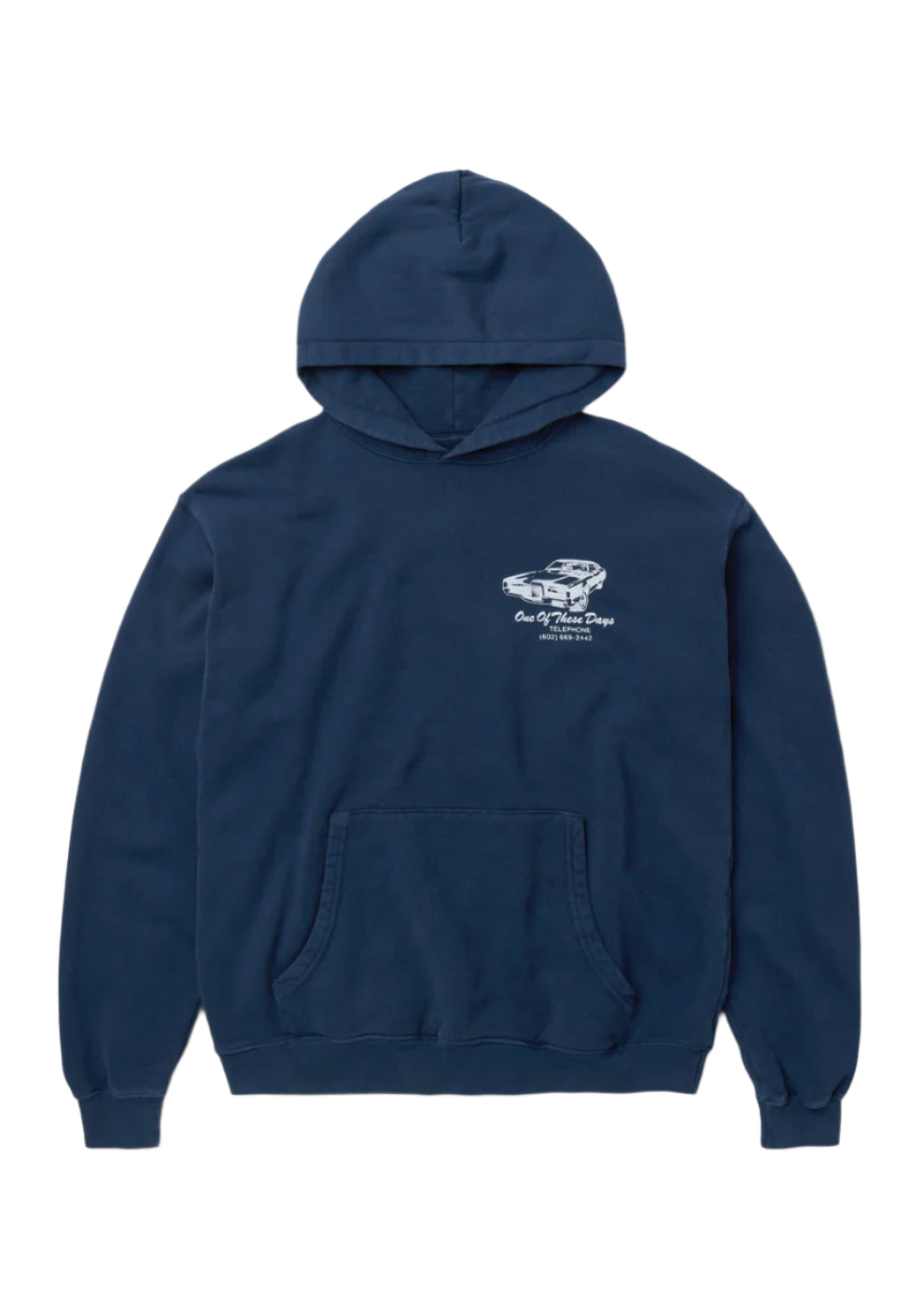Tire Service Hoody Washed Navy