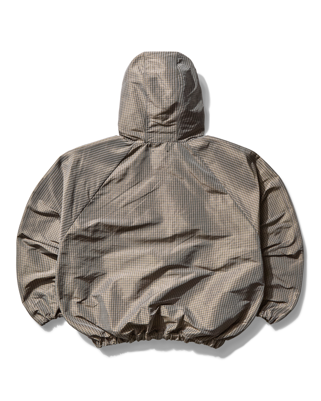 Smock Check Anorak Beige Black