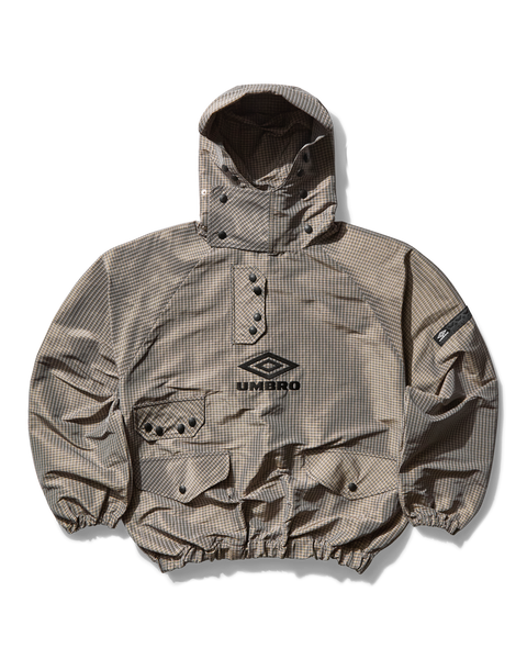 UMBRO Smock Check Anorak Beige Black – A-Priori UMBRO Smock Check Anorak Beige Black – A-Priori