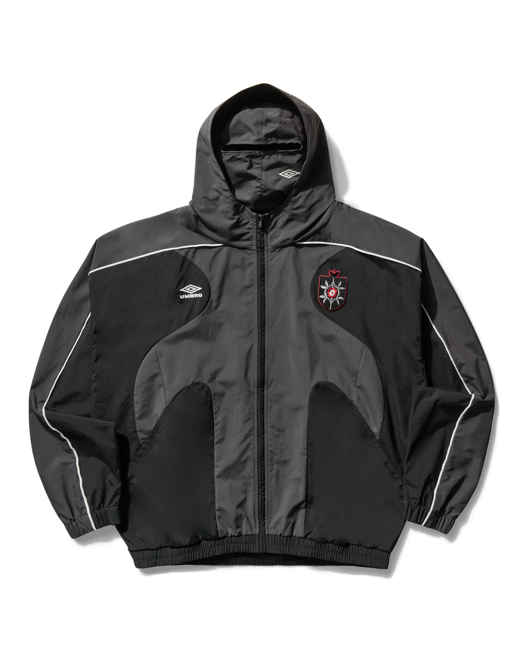 Rose Crest Masked Tracksuit Black Dark Gray