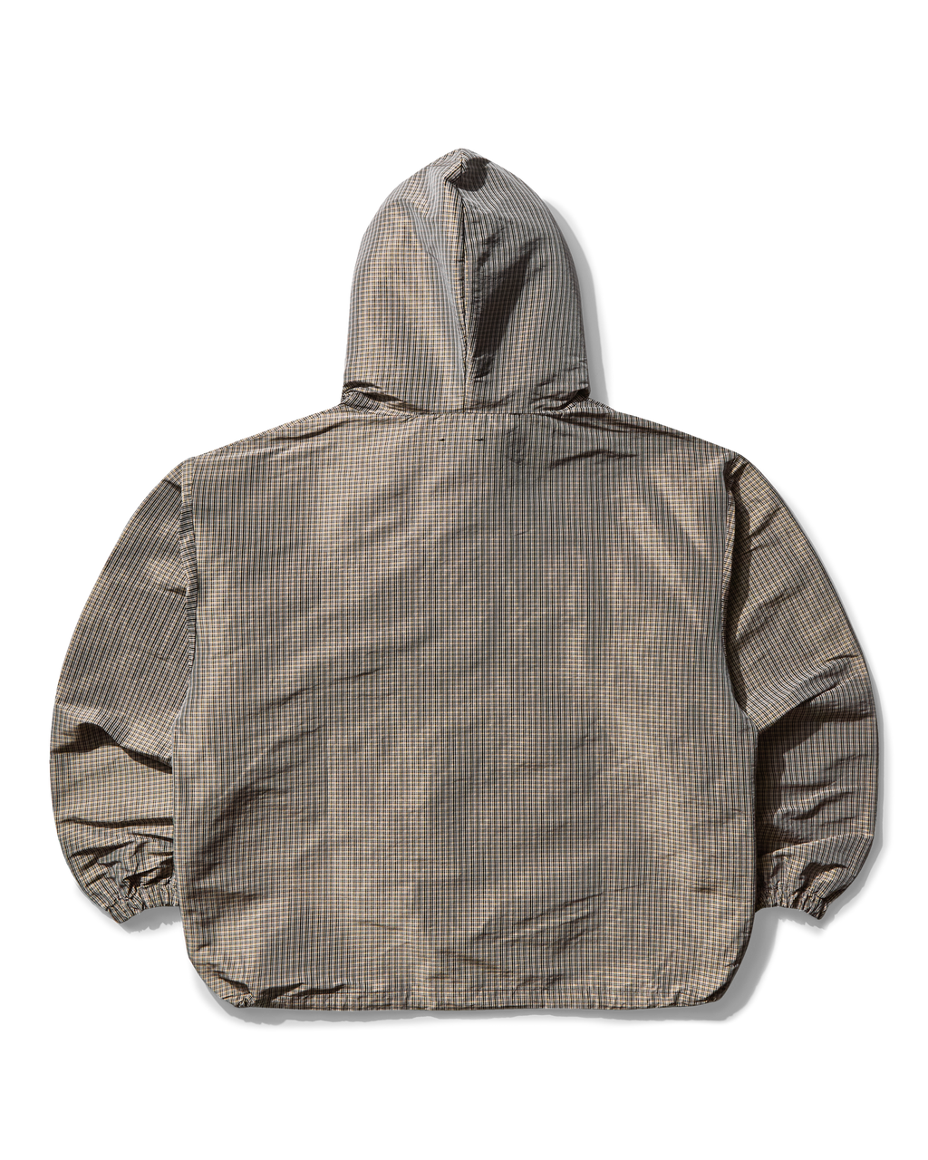 Masked Check Anorak Beige Black