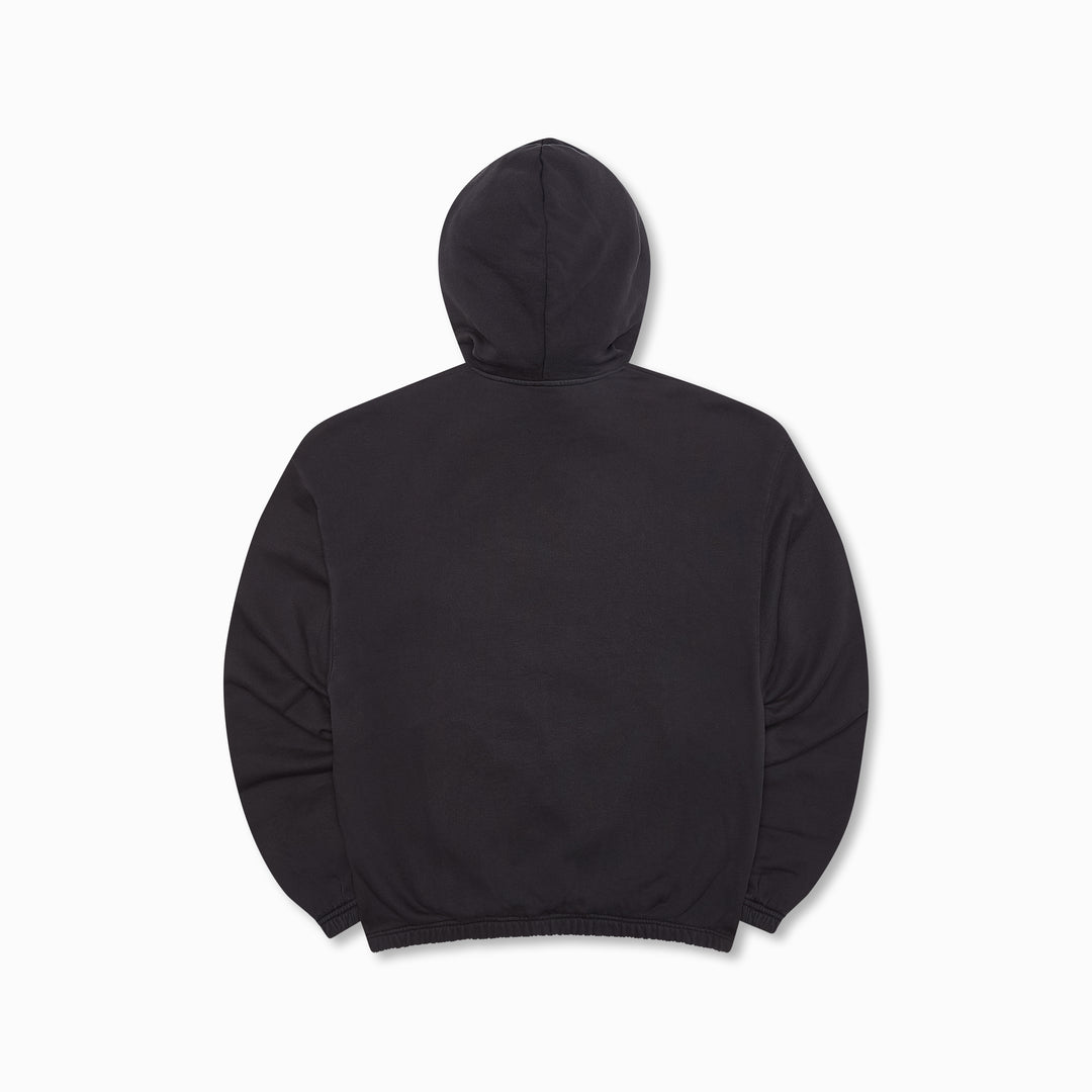 OG Logo Mask Hoodie Washed Black