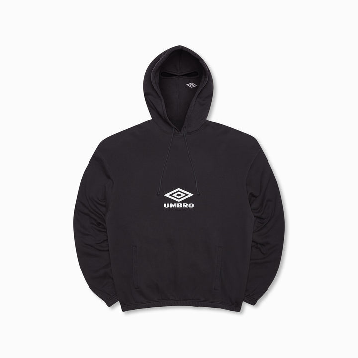 OG Logo Mask Hoodie Washed Black