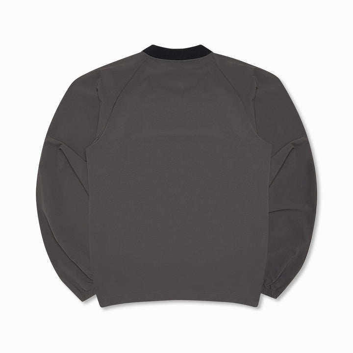 Lasered Nylon Crewneck Grey Black