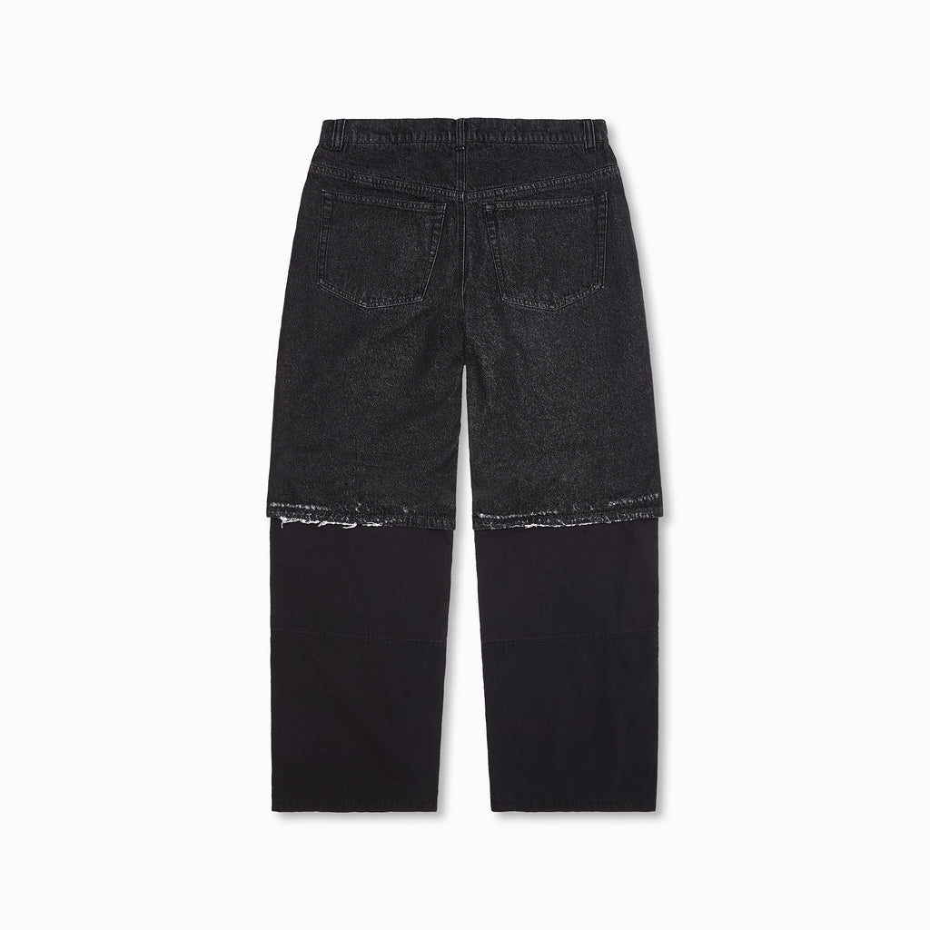 Hybrid Cargo Pants Washed Black