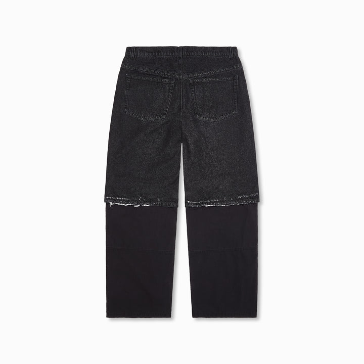 Hybrid Cargo Pants Washed Black