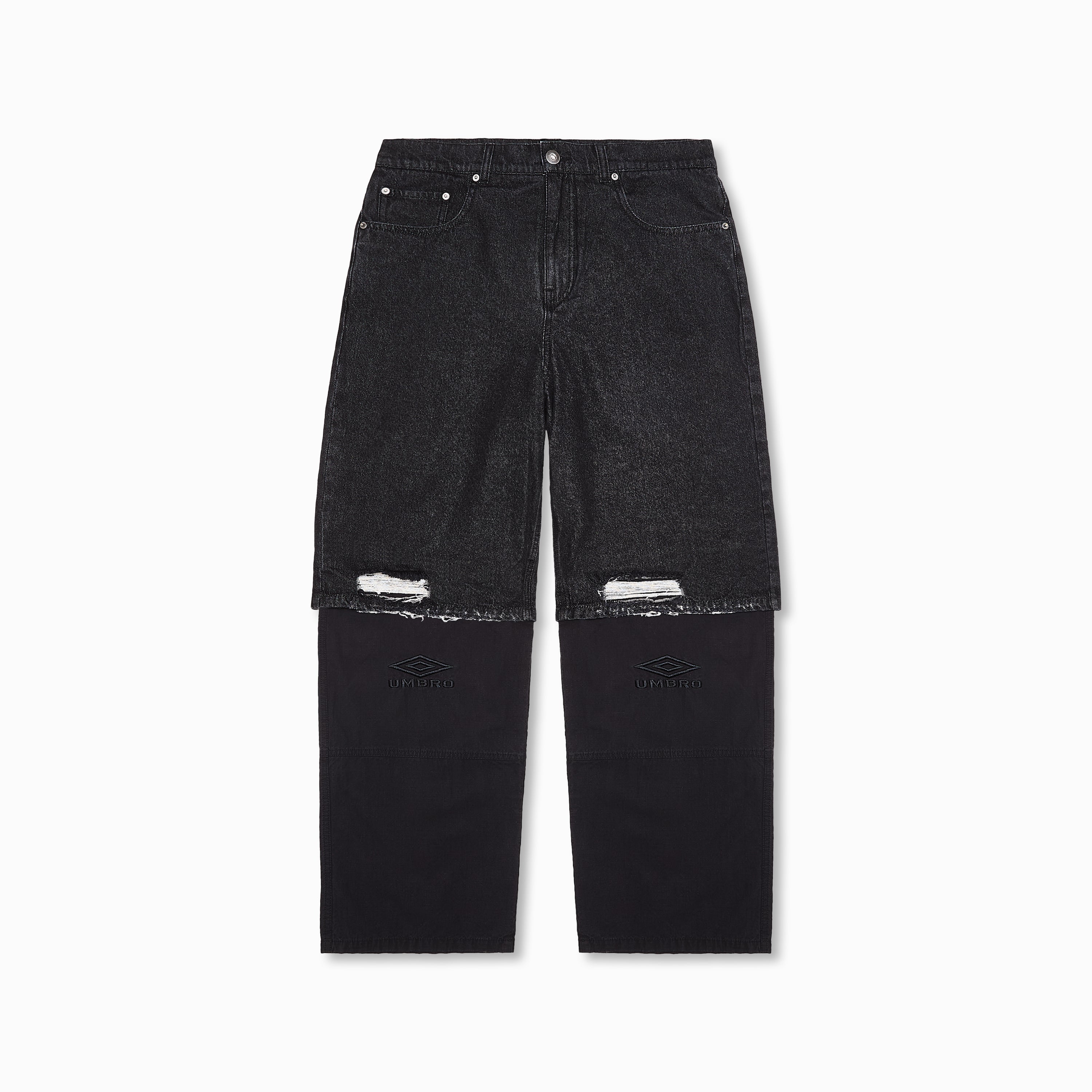 Hybrid Cargo Pants Washed Black
