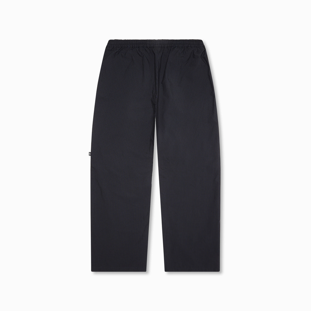 Check Track Pants Navy Dark Brown