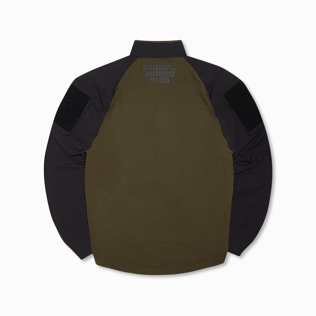 Tactical Half-Zip Black Army Green