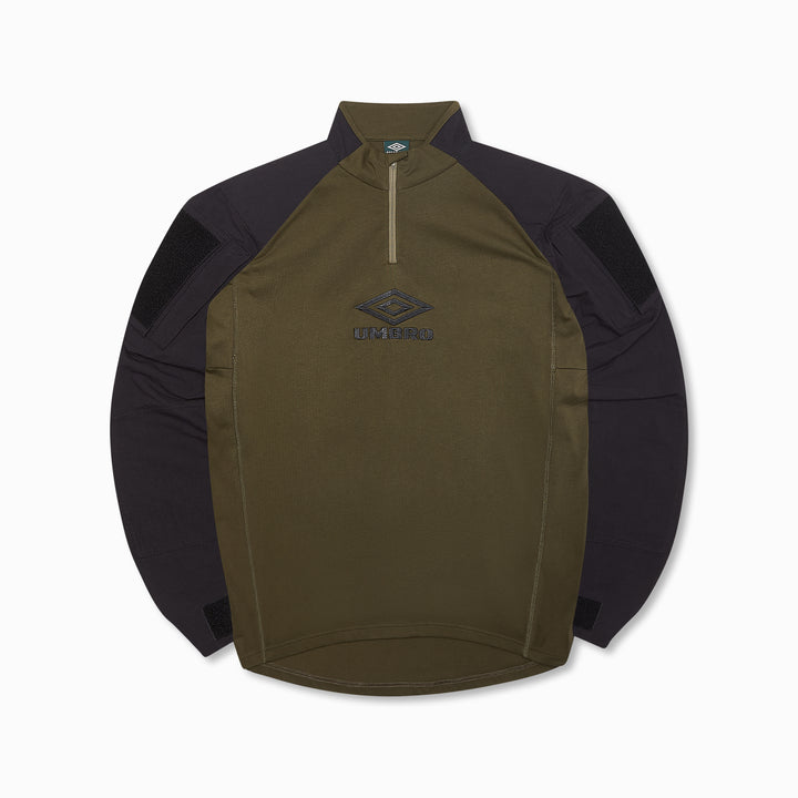 Tactical Half-Zip Black Army Green