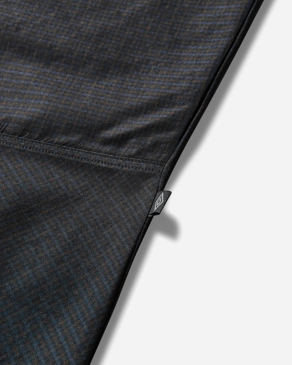 Check Track Pants Navy Dark Brown