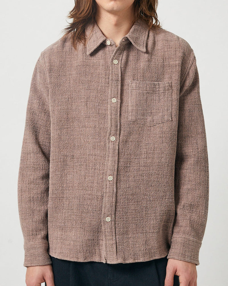 Pigment Dyed Waffle LS Dusk