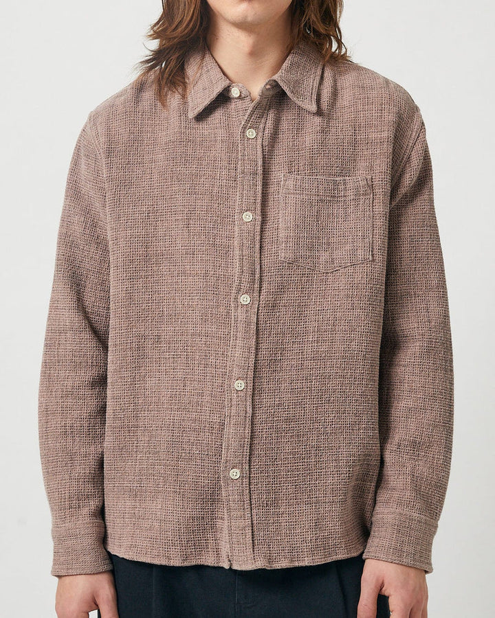 Pigment Dyed Waffle LS Dusk
