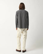Reverse Tweed Snow Check Blue