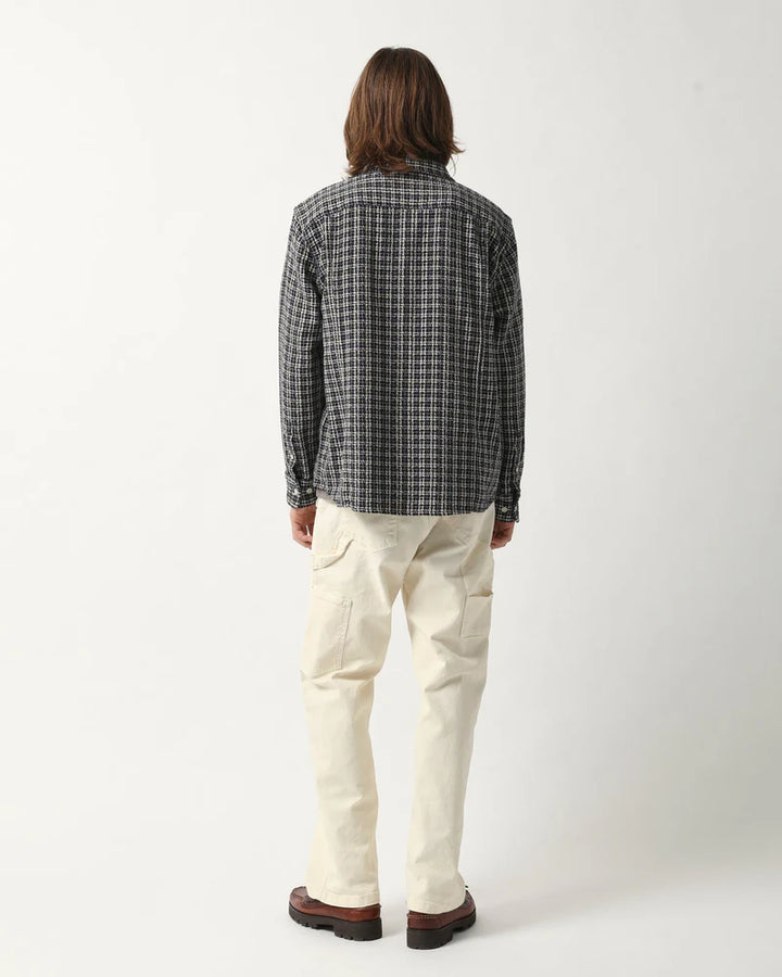 Reverse Tweed Snow Check Blue