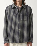 Reverse Tweed Snow Check Blue