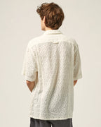 Floral Lace SS Camp Natural