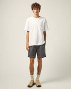 Heavy Twill Pleated Short Grey