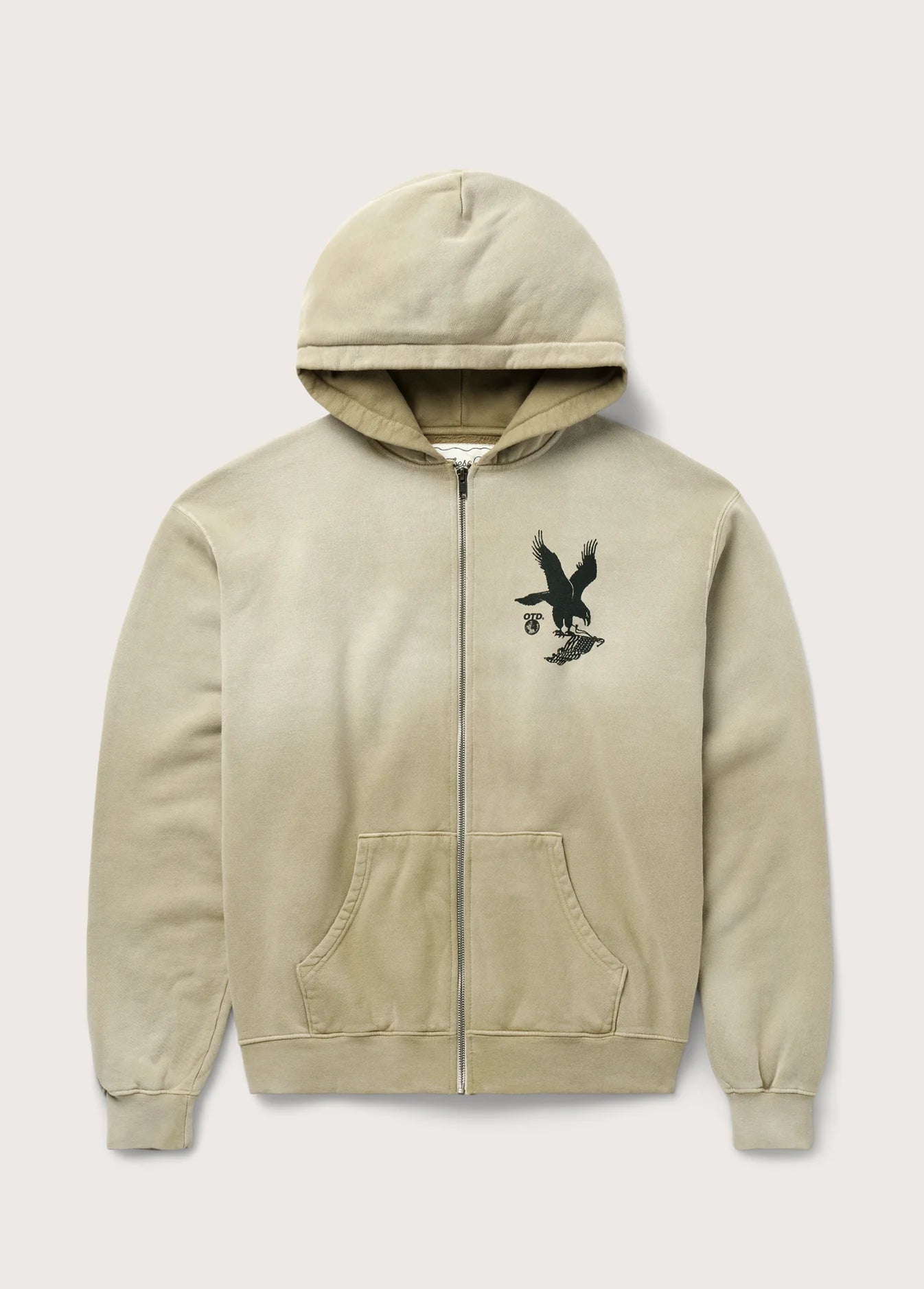 WHERE EAGLES DARE ZIP HOODIE SAND