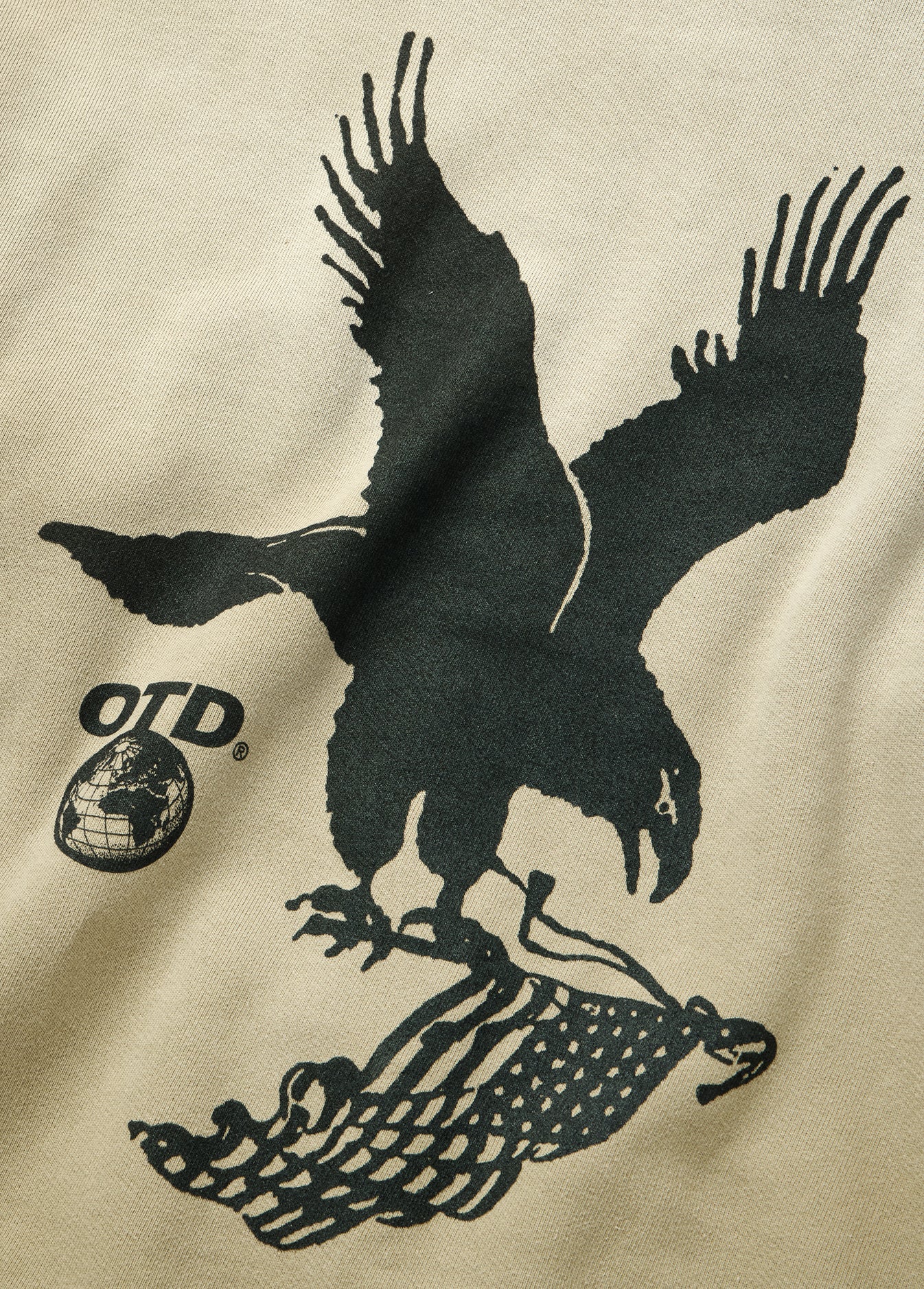 WHERE EAGLES DARE ZIP HOODIE SAND