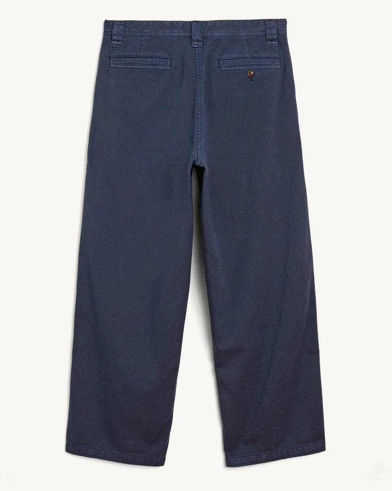 Wide Twill Pant Navy