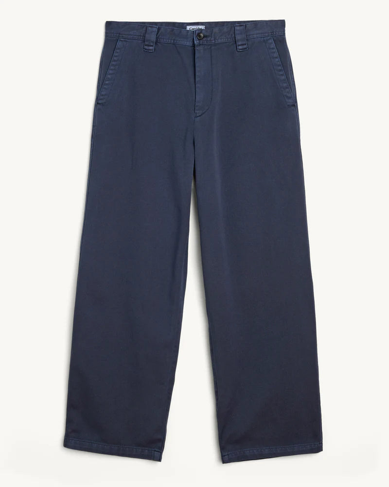 Wide Twill Pant Navy