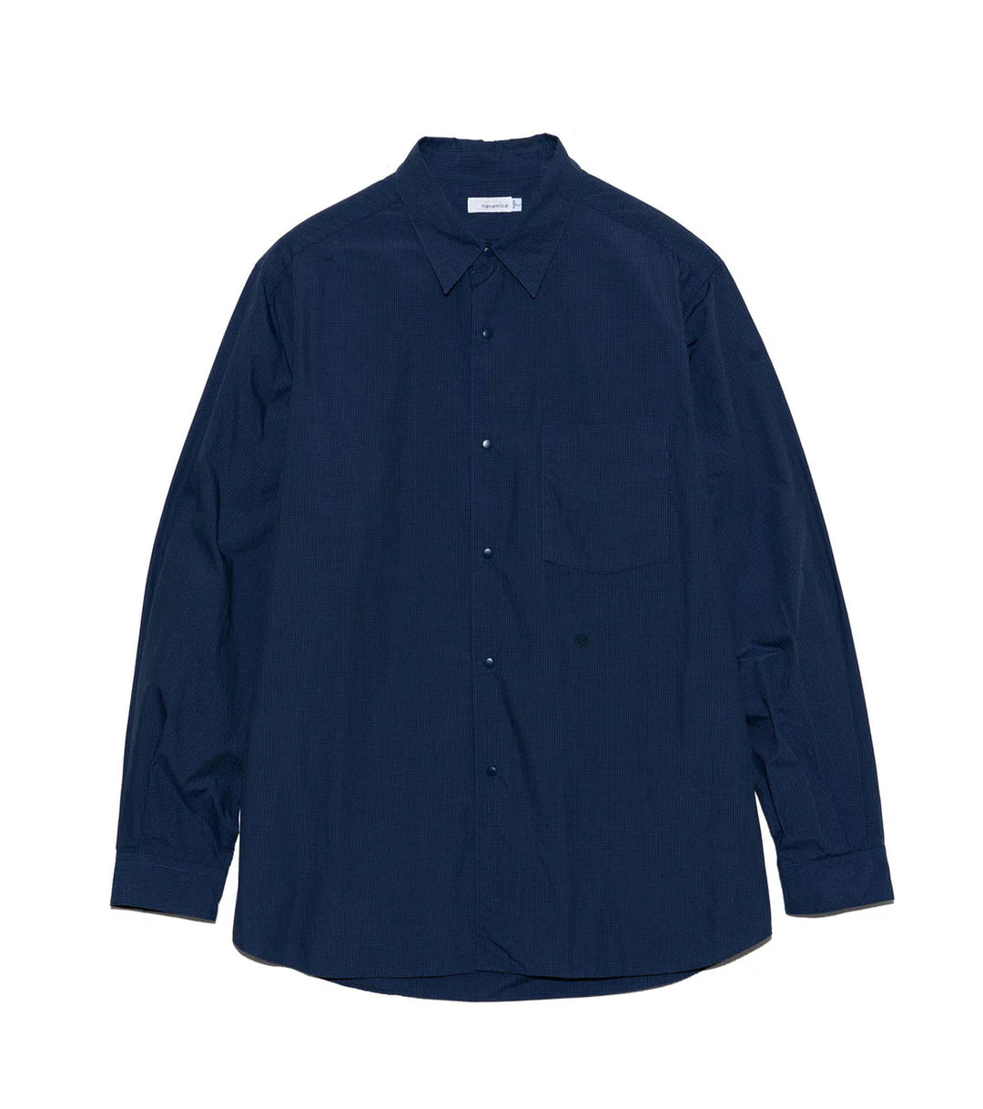 Regular Collar Wind Shirt Dark Navy