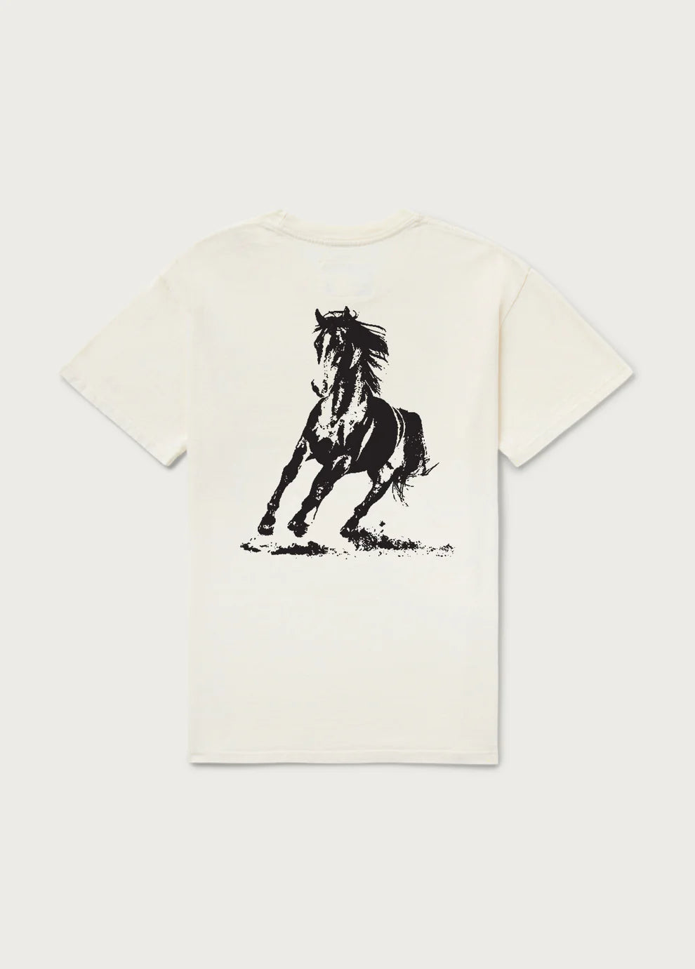 Xerox Running Horse Tee - Bone