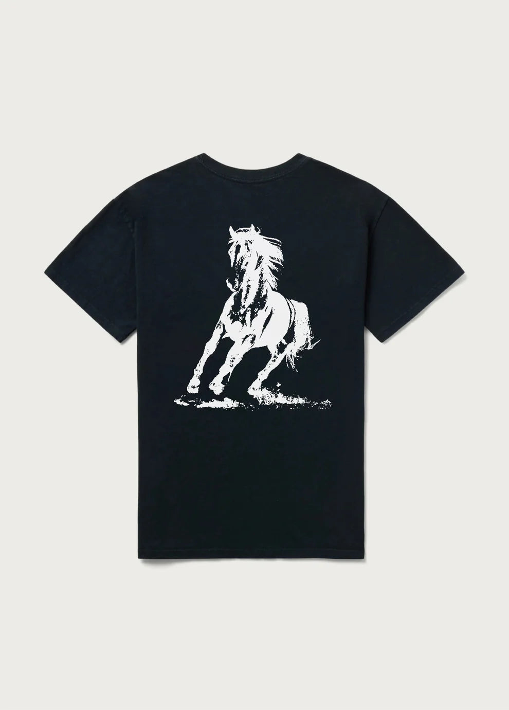 Xerox Running Horse Tee - Washed Black